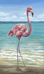 Beach Walker Flamingo I | Obraz na stenu