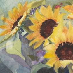 Sunflowers in Watercolor I | Obraz na stenu