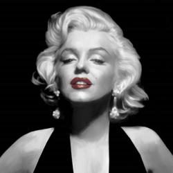Halter Top Marilyn Red Lips | Obraz na stenu