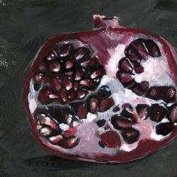 Pomegranate Study on Black I | Obraz na stenu