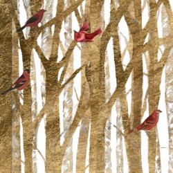 Red Bird Christmas I | Obraz na stenu