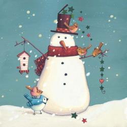 Folk Snowman I | Obraz na stenu