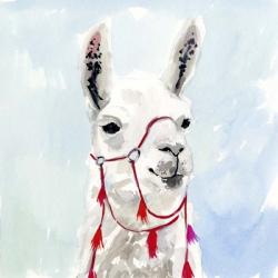 Watercolor Llama I | Obraz na stenu