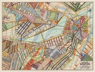Modern Map of Boston | Obraz na stenu