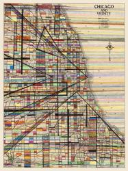 Modern Map of Chicago | Obraz na stenu