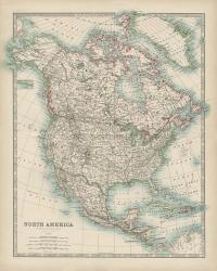 Map of North America | Obraz na stenu