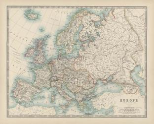 Map of Europe | Obraz na stenu