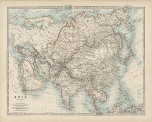 Map of Asia | Obraz na stenu
