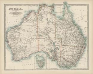 Map of Australia | Obraz na stenu