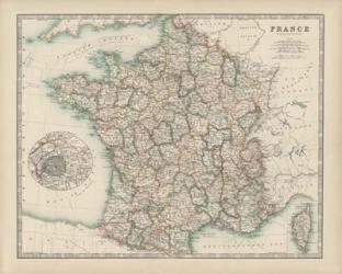 Map of France | Obraz na stenu