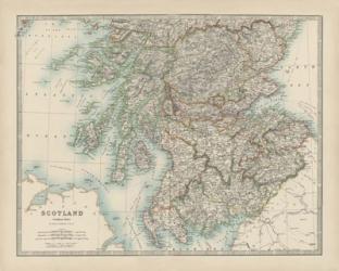 Map of Scotland | Obraz na stenu