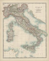 Map of Italy | Obraz na stenu