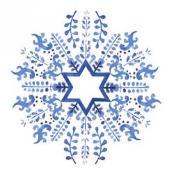 Indigo Hanukkah II | Obraz na stenu