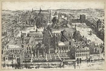 Bird's Eye View of London - Westminster | Obraz na stenu