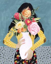 Flower Vase Girl II | Obraz na stenu