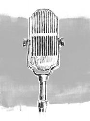 Monochrome Microphone II | Obraz na stenu