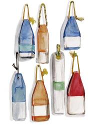 Watercolor Buoys I | Obraz na stenu