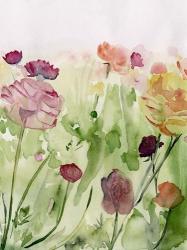 Among the Watercolor Wildflowers II | Obraz na stenu