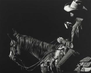 Cowboy Scratchboard I | Obraz na stenu