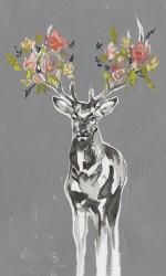 Deer & Flowers II | Obraz na stenu