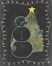 Chalkboard Snowman II | Obraz na stenu