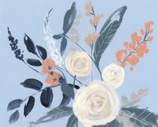 Eucalyptus Bouquet on Blue I | Obraz na stenu