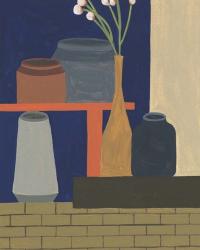 Vases on a Shelf II | Obraz na stenu