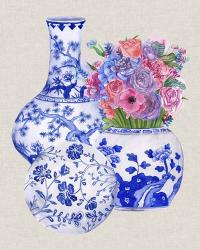 Delft Blue Vases II | Obraz na stenu