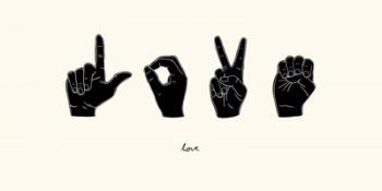 Sign Language IV | Obraz na stenu