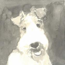 Sepia Modern Dog VI | Obraz na stenu