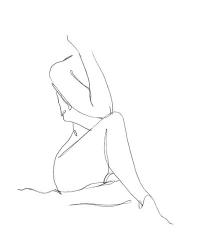 Nude Contour Sketch I | Obraz na stenu