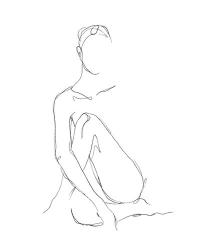 Nude Contour Sketch II | Obraz na stenu