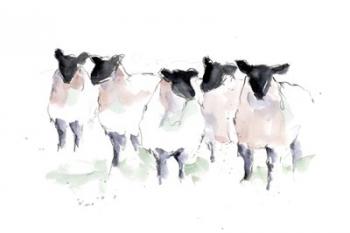 Minimalist Watercolor Sheep I | Obraz na stenu
