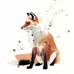 Watercolor Fox I | Obraz na stenu