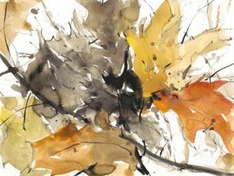 Watercolor Autumn Leaves II | Obraz na stenu