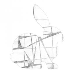 Geometric Rabbit in Silver II | Obraz na stenu