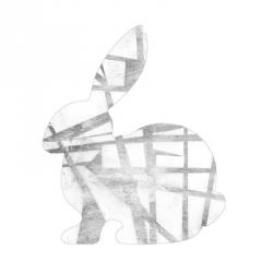 Geometric Rabbit in Silver III | Obraz na stenu