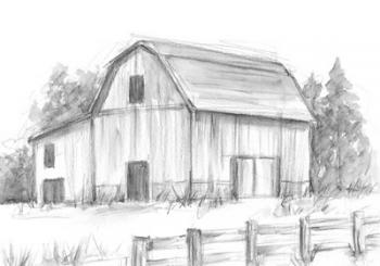 Black & White Barn Study II | Obraz na stenu