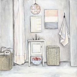 Neutral Bath I | Obraz na stenu