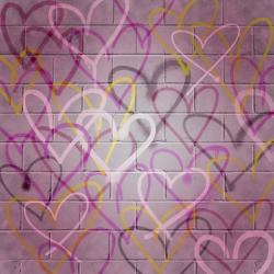 Graffiti Hearts I | Obraz na stenu