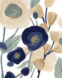 Blue Poppy Cascade II | Obraz na stenu