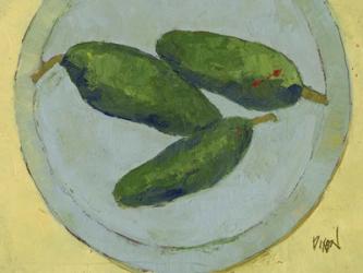 Peppers on a Plate IV | Obraz na stenu