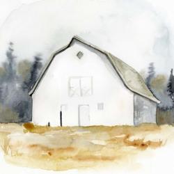 White Barn Watercolor III | Obraz na stenu