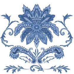 Indigo Chintz IV | Obraz na stenu