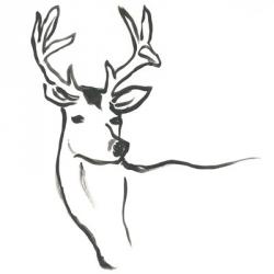Minimal Deer I | Obraz na stenu