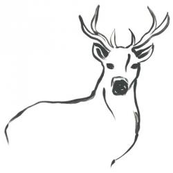 Minimal Deer II | Obraz na stenu