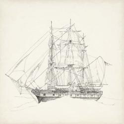 Antique Ship Sketch II | Obraz na stenu
