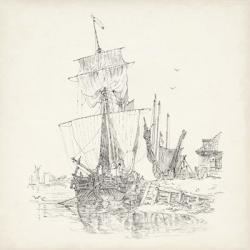 Antique Ship Sketch VII | Obraz na stenu