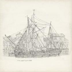 Antique Ship Sketch X | Obraz na stenu