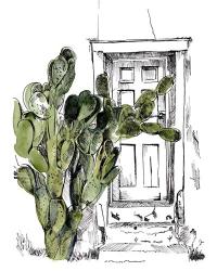 Cactus Door III | Obraz na stenu